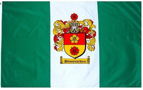 Blumenschien family crest coat of arms flag