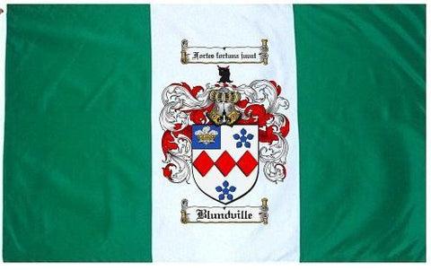 Blundville family crest coat of arms flag