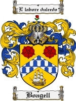 Boagell coat of arms family crest download