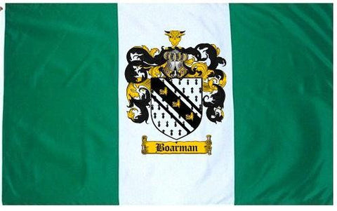 Boarman family crest coat of arms flag