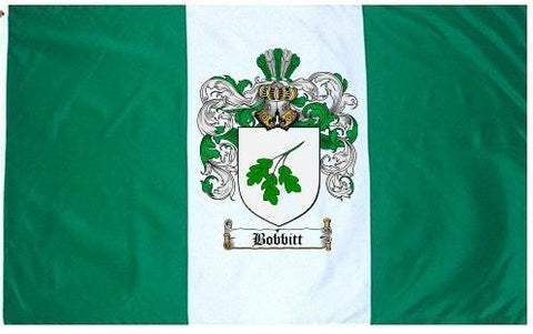 Bobbitt family crest coat of arms flag