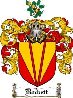 Bockett coat of arms family crest download