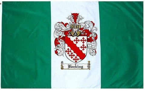Bocking family crest coat of arms flag