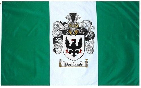Bocklande family crest coat of arms flag