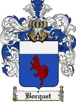 Bocquet coat of arms family crest download