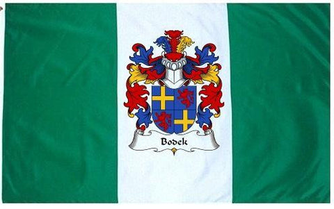 Bodek family crest coat of arms flag