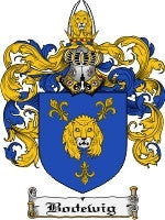 Bodewig coat of arms family crest download