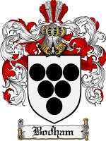 Bodham coat of arms family crest download