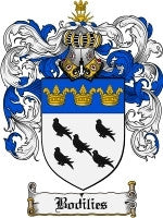 Bodilies coat of arms family crest download