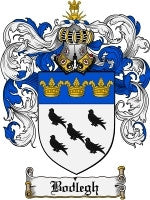 Bodlegh coat of arms family crest download