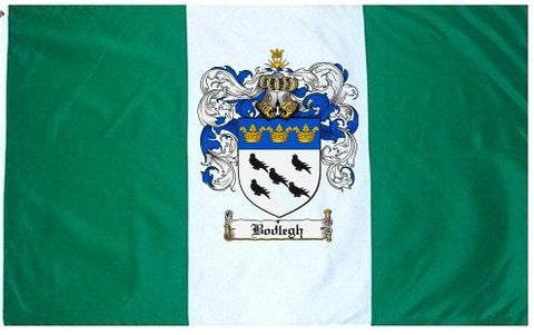 Bodlegh family crest coat of arms flag