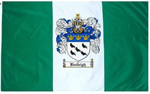 Bodleigh family crest coat of arms flag