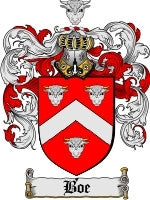 Boe coat of arms family crest download