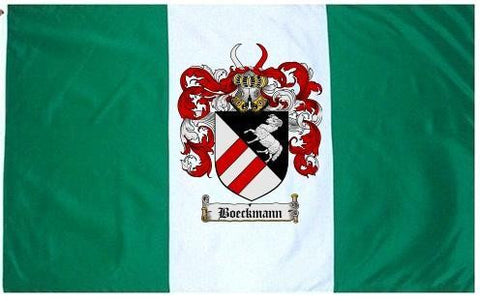 Boeckmann family crest coat of arms flag