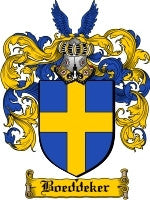 Boeddeker coat of arms family crest download