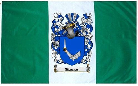Boerner family crest coat of arms flag