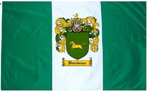 Boersema family crest coat of arms flag