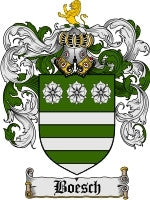 Boesch coat of arms family crest download