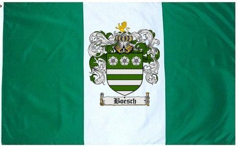 Boesch family crest coat of arms flag