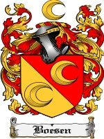 Boesen coat of arms family crest download