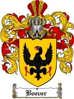 Boever coat of arms family crest download