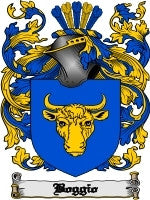 Boggio coat of arms family crest download