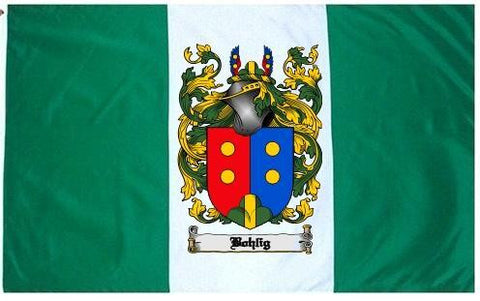 Bohlig family crest coat of arms flag