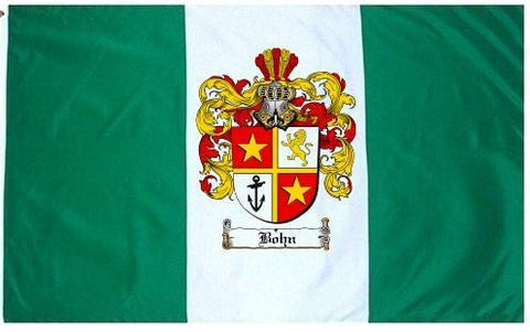 Bohn family crest coat of arms flag