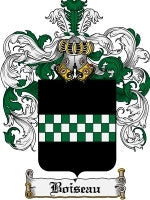 Boiseau coat of arms family crest download