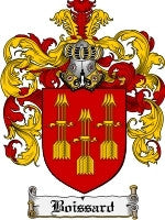 Boissard coat of arms family crest download