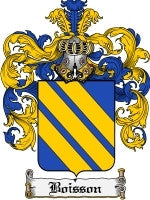 Boisson coat of arms family crest download