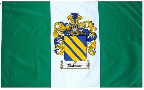 Boisson family crest coat of arms flag