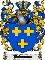 Boisvenue coat of arms family crest download