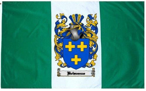 Boisvenue family crest coat of arms flag