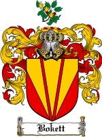 Bokett coat of arms family crest download