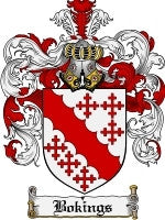 Bokings coat of arms family crest download