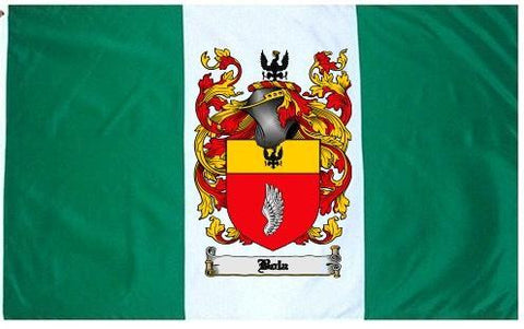 Bola family crest coat of arms flag