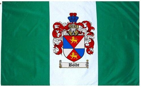 Boldt family crest coat of arms flag