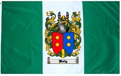 Bolig family crest coat of arms flag