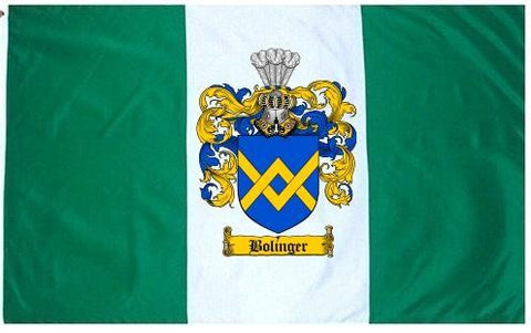 Bolinger family crest coat of arms flag