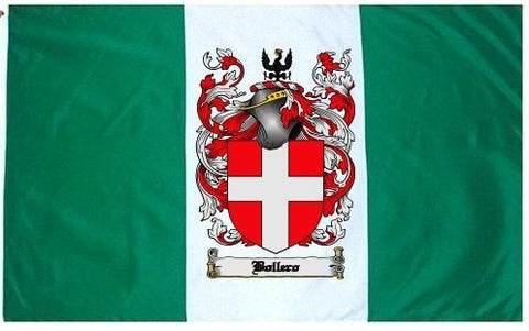 Bollero family crest coat of arms flag