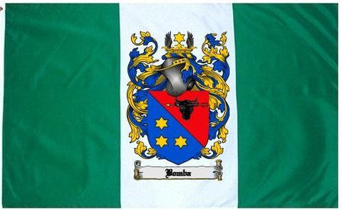 Bomba family crest coat of arms flag