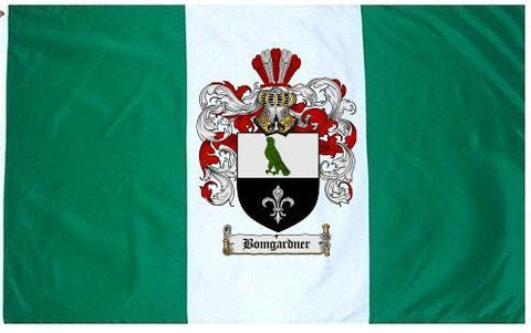 Bomgardner family crest coat of arms flag