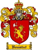 Bomstad coat of arms family crest download