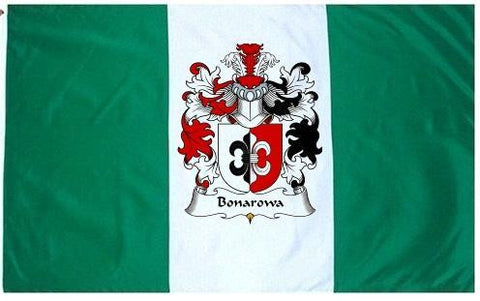 Bonarowa family crest coat of arms flag