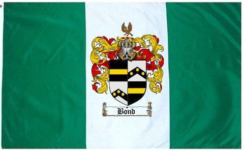 Bond family crest coat of arms flag