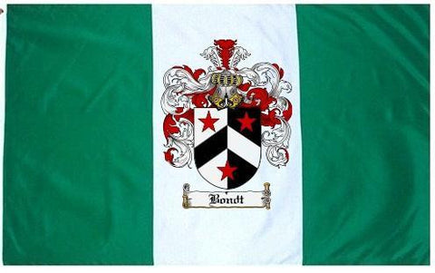 Bondt family crest coat of arms flag