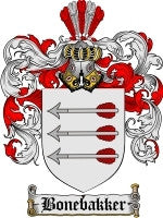 Bonebakker coat of arms family crest download