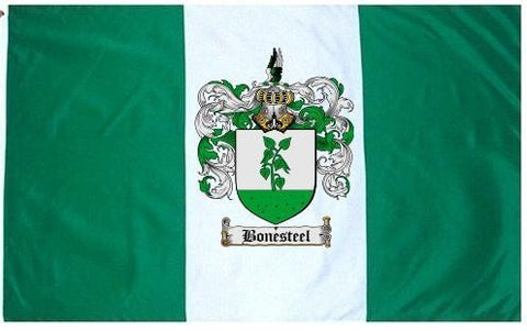 Bonesteel family crest coat of arms flag
