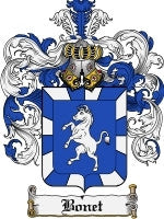Bonet coat of arms family crest download